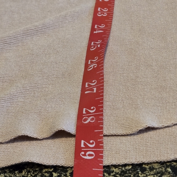 Cactus + Pearl Blush Pink Scoop Neck Sweater w/ Pearl & Lace Sleeves Women L - Picture 13 of 15